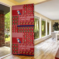 Louisiana Merry Christmas Door Cover Xmas Holiday Patterns - Wonder Print Shop