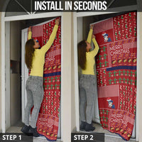 Louisiana Merry Christmas Door Cover Xmas Holiday Patterns - Wonder Print Shop