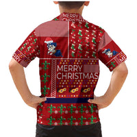 Louisiana Merry Christmas Family Matching Mermaid Dress and Hawaiian Shirt Xmas Holiday Patterns - Wonder Print Shop