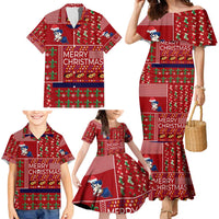 Louisiana Merry Christmas Family Matching Mermaid Dress and Hawaiian Shirt Xmas Holiday Patterns - Wonder Print Shop