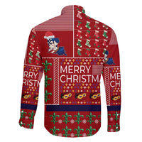 Louisiana Merry Christmas Family Matching Mermaid Dress and Hawaiian Shirt Xmas Holiday Patterns - Wonder Print Shop