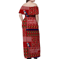 Louisiana Merry Christmas Family Matching Off Shoulder Maxi Dress and Hawaiian Shirt Xmas Holiday Patterns - Wonder Print Shop