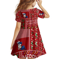 Louisiana Merry Christmas Family Matching Off Shoulder Short Dress and Hawaiian Shirt Xmas Holiday Patterns - Wonder Print Shop
