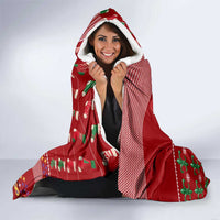 Louisiana Merry Christmas Hooded Blanket Xmas Holiday Patterns - Wonder Print Shop