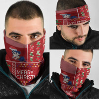 Louisiana Merry Christmas Neck Gaiter Xmas Holiday Patterns - Wonder Print Shop