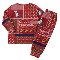 Louisiana Merry Christmas Pajama Set Xmas Holiday Patterns - Wonder Print Shop