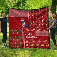 Louisiana Merry Christmas Quilt Xmas Holiday Patterns - Wonder Print Shop