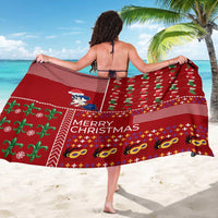 Louisiana Merry Christmas Sarong Xmas Holiday Patterns - Wonder Print Shop