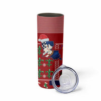Louisiana Merry Christmas Skinny Tumbler Xmas Holiday Patterns - Wonder Print Shop