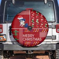 Louisiana Merry Christmas Spare Tire Cover Xmas Holiday Patterns - Wonder Print Shop