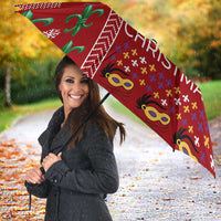 Louisiana Merry Christmas Umbrella Xmas Holiday Patterns - Wonder Print Shop