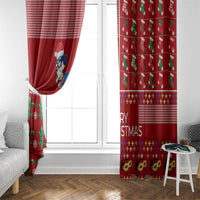 Louisiana Merry Christmas Window Curtain Xmas Holiday Patterns - Wonder Print Shop
