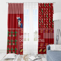 Louisiana Merry Christmas Window Curtain Xmas Holiday Patterns - Wonder Print Shop