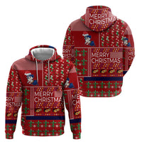 Louisiana Merry Christmas Zip Hoodie Xmas Holiday Patterns - Wonder Print Shop