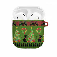 Love Black Cat Christmas AirPods Case Xmas Holiday Patterns - Wonder Print Shop