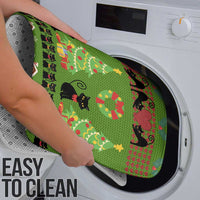 Love Black Cat Christmas Bathroom Set Xmas Holiday Patterns - Wonder Print Shop