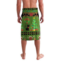 Love Black Cat Christmas Lavalava Xmas Holiday Patterns - Wonder Print Shop