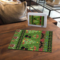 Love Black Cat Christmas Puzzle Xmas Holiday Patterns - Wonder Print Shop