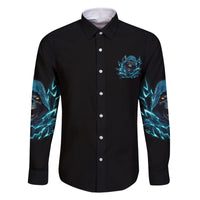 Judge Me When Mad Reaper Skull Family Matching Long Sleeve Bodycon Dress and Hawaiian Shirt - Wonder Print Shop