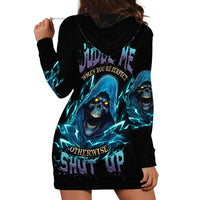 Judge Me When Mad Reaper Skull Hoodie Dress - Wonder Print Shop