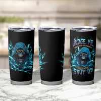 Judge Me When Mad Reaper Skull Tumbler Cup - Wonder Print Shop