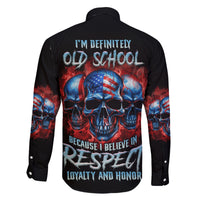 I Believe In Respect 3 Skulls Family Matching Off Shoulder Long Sleeve Dress and Hawaiian Shirt - Wonder Print Shop