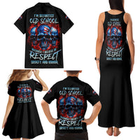 I Believe In Respect 3 Skulls Family Matching Tank Maxi Dress and Hawaiian Shirt - Wonder Print Shop
