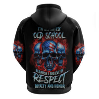 I Believe In Respect 3 Skulls Hoodie - Wonder Print Shop