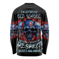 I Believe In Respect 3 Skulls Long Sleeve Shirt - Wonder Print Shop