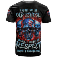 I Believe In Respect 3 Skulls T Shirt - Wonder Print Shop