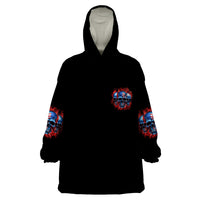 I Believe In Respect 3 Skulls Wearable Blanket Hoodie - Wonder Print Shop