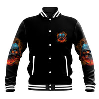 Don't Try To Figure Me Out Skull Reaper Baseball Jacket - Wonder Print Shop