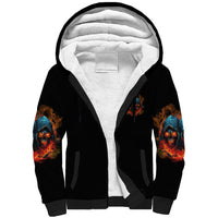 Don't Try To Figure Me Out Skull Reaper Sherpa Hoodie - Wonder Print Shop