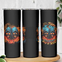 Don't Try To Figure Me Out Skull Reaper Skinny Tumbler - Wonder Print Shop