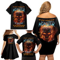 Why Should I Apologize For The Monster Family Matching Off Shoulder Short Dress and Hawaiian Shirt - Wonder Print Shop