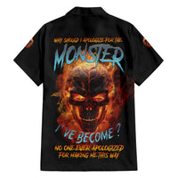 Why Should I Apologize For The Monster Family Matching Short Sleeve Bodycon Dress and Hawaiian Shirt - Wonder Print Shop