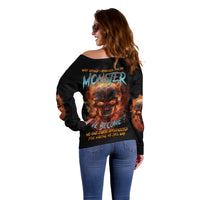 Why Should I Apologize For The Monster Off Shoulder Sweater - Wonder Print Shop