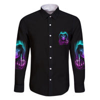 My Give A F Reaper Purple Family Matching Mermaid Dress and Hawaiian Shirt - Wonder Print Shop