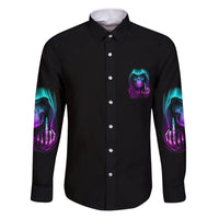 My Give A F Reaper Purple Family Matching Puletasi Dress and Hawaiian Shirt - Wonder Print Shop