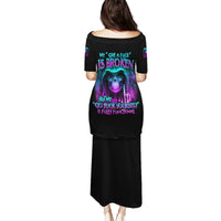 My Give A F Reaper Purple Family Matching Puletasi Dress and Hawaiian Shirt - Wonder Print Shop