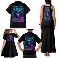 My Give A F Reaper Purple Family Matching Tank Maxi Dress and Hawaiian Shirt - Wonder Print Shop