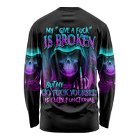 My Give A F Reaper Purple Long Sleeve Shirt - Wonder Print Shop