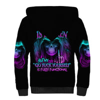 My Give A F Reaper Purple Sherpa Hoodie - Wonder Print Shop