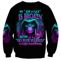 My Give A F Reaper Purple Sweatshirt - Wonder Print Shop