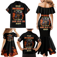 Drink With You Again Reaper Family Matching Mermaid Dress and Hawaiian Shirt - Wonder Print Shop