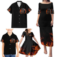 Drink With You Again Reaper Family Matching Puletasi Dress and Hawaiian Shirt - Wonder Print Shop
