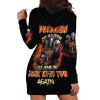 Drink With You Again Reaper Hoodie Dress - Wonder Print Shop