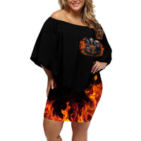 Drink With You Again Reaper Off Shoulder Short Dress - Wonder Print Shop