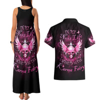Karma Fairy Skull - In My Next Life Couples Matching Tank Maxi Dress and Hawaiian Shirt - Wonder Print Shop
