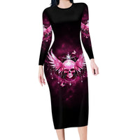 Karma Fairy Skull - In My Next Life Family Matching Long Sleeve Bodycon Dress and Hawaiian Shirt - Wonder Print Shop